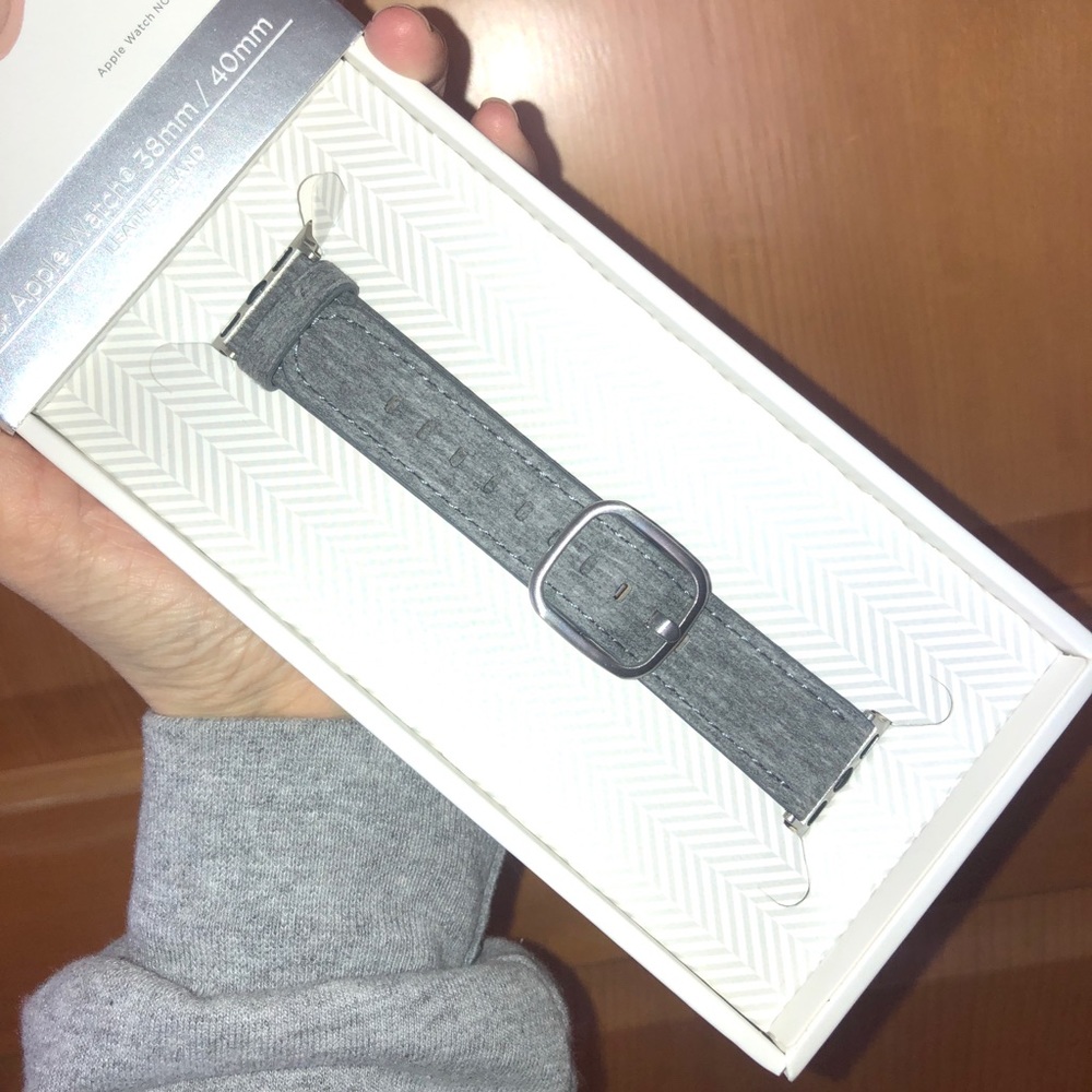 Grey Apple Watch Band